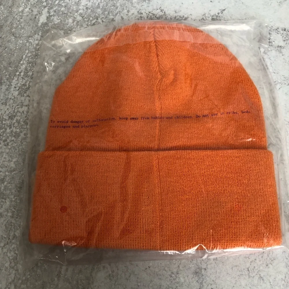 Queer Eye Logo Orange Knit Beanie Unisex OS